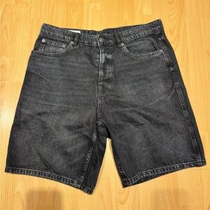Men's Black Denim Shorts